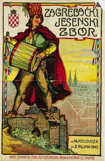 Zagrebački zbor. Plakat 1910. godine